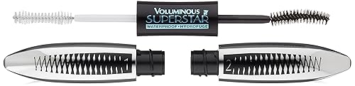 L'Oreal Paris Cosmetics Voluminous Superstar Mascara, Waterproof, Blackest Black, 0.41 Fl. Oz, 1 Count Beauty & Personal Care L'Oreal Paris