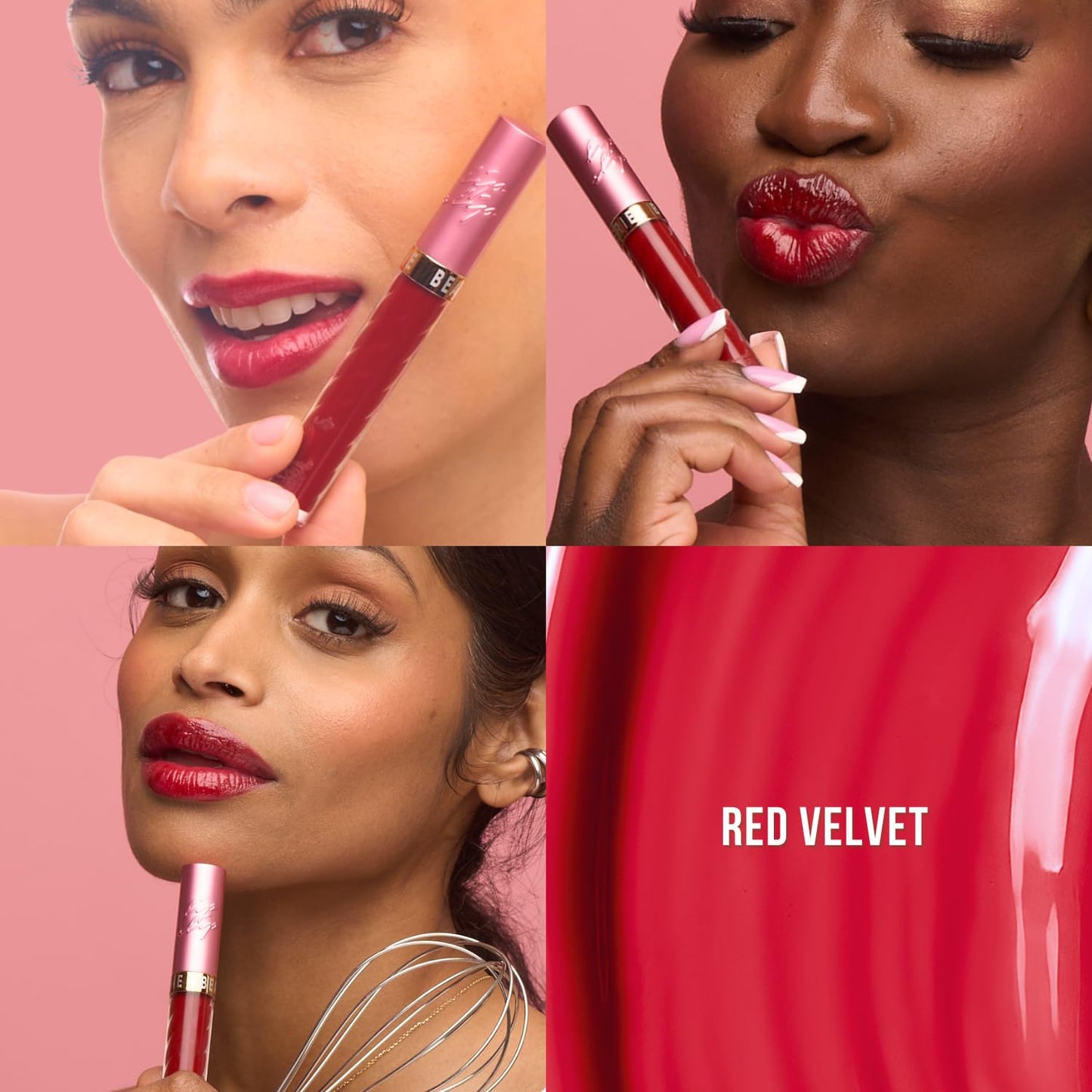 Beauty Bakerie Lip Slip High Shine Lip Gloss, Hydrating Non Sticky Formula, Pigmented Classic Red Finish with Jojoba Sunflower Meadowfoam Oils, Red Beauty & Personal Care Beauty Bakerie