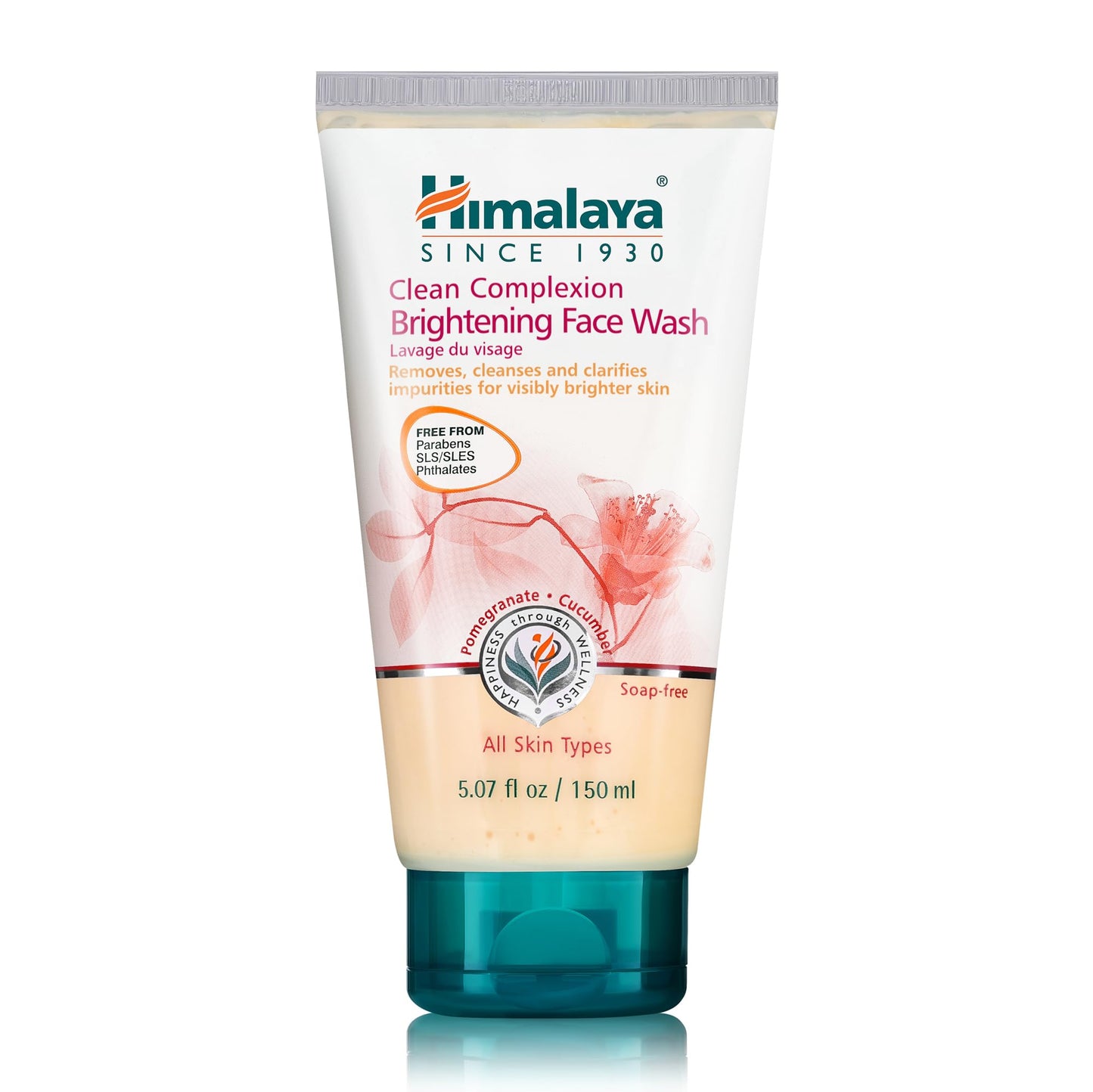 Himalaya Clean Complexion Brightening Face Wash for Bright Clean Skin, For All Skin Types, Free from Parabens, SLS, and Phthalates, 150 ml (5.07 oz) Beauty & Personal Care Himalaya