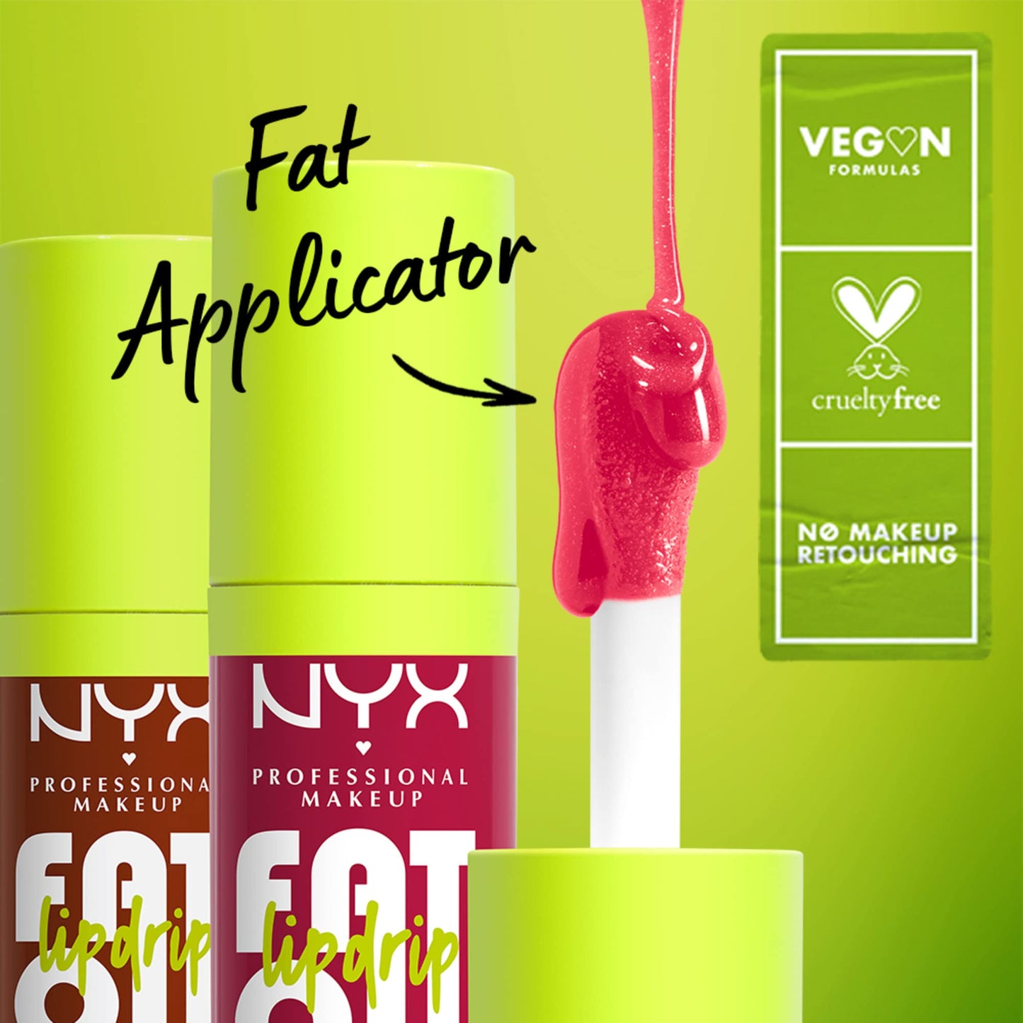 NYX PROFESSIONAL MAKEUP Fat Oil Lip Drip, Moisturizing Lip Oil Gloss, Vegan Tinted Formula, Up to 12 HR Hydration - That's Chic (Deep Berry) Beauty & Personal Care NYX PROFESSIONAL MAKEUP