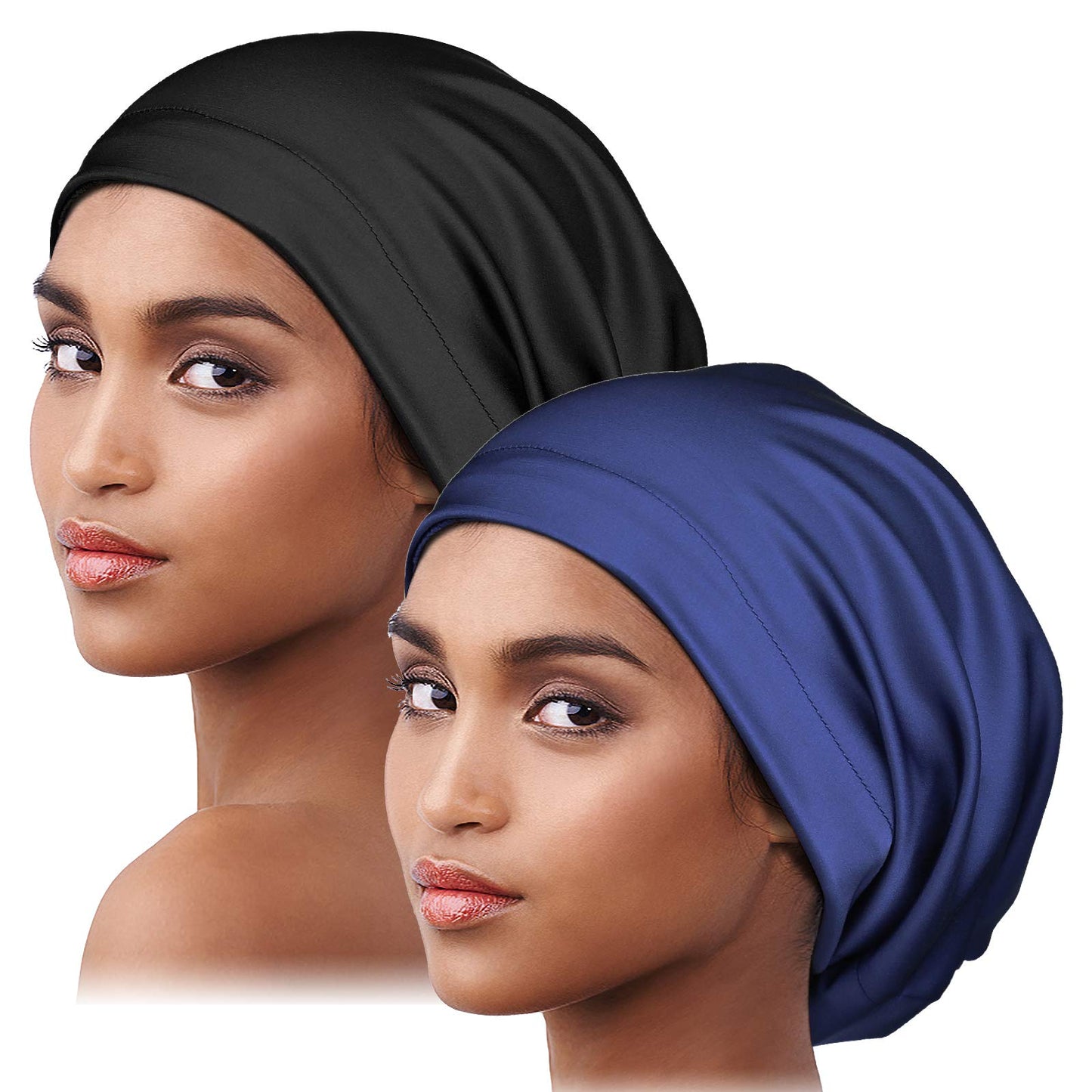 Satin Lined Sleep Cap Slap Hat Night Cap for Pineapple Hair Adjustable Satin Bonnet for Women Beauty and Personal Care Alnorm