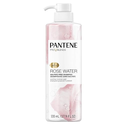 Pantene, Shampoo, Sulfate, Paraben and Dye Free, Pro-V Blends, Soothing Rose Water, 17.9 fl oz Beauty & Personal Care Pantene