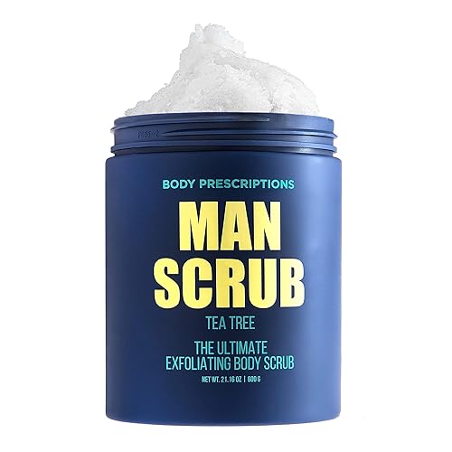 Body Prescriptions Men’s Exfoliating Body Scrub - Ultimate Skin Cleansing Wash in Jar with Twist-Top Lid, For All Skin Types, 21 Ounce (Pack of 1) Beauty & Personal Care Body Prescriptions