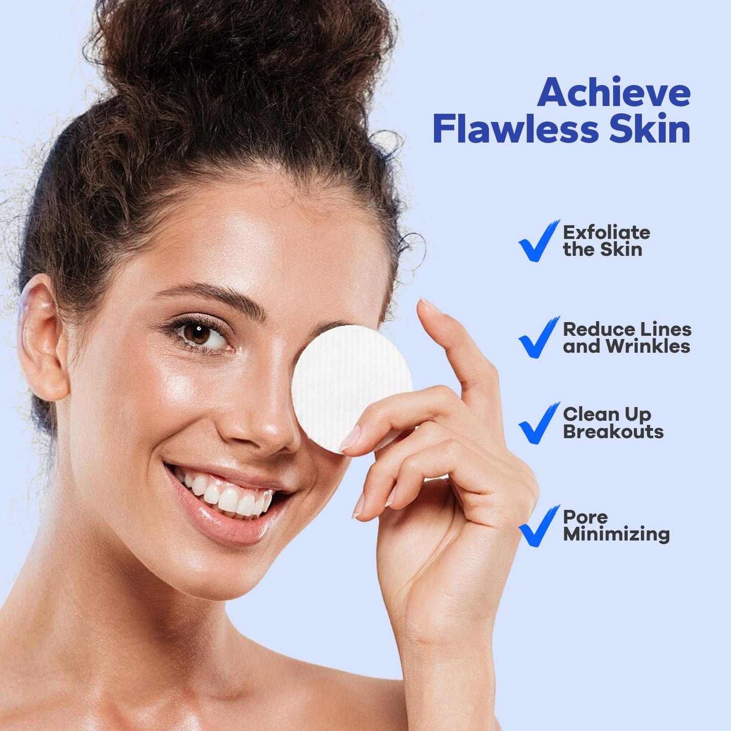 SilkyShark Glycolic Acid Resurfacing Pads (60 Count), 10% Ultra Pure + 2% Salicylic Acid, Exfoliating Peel Pads for Face, Effective Chemical Peel Beauty & Personal Care SilkyShark