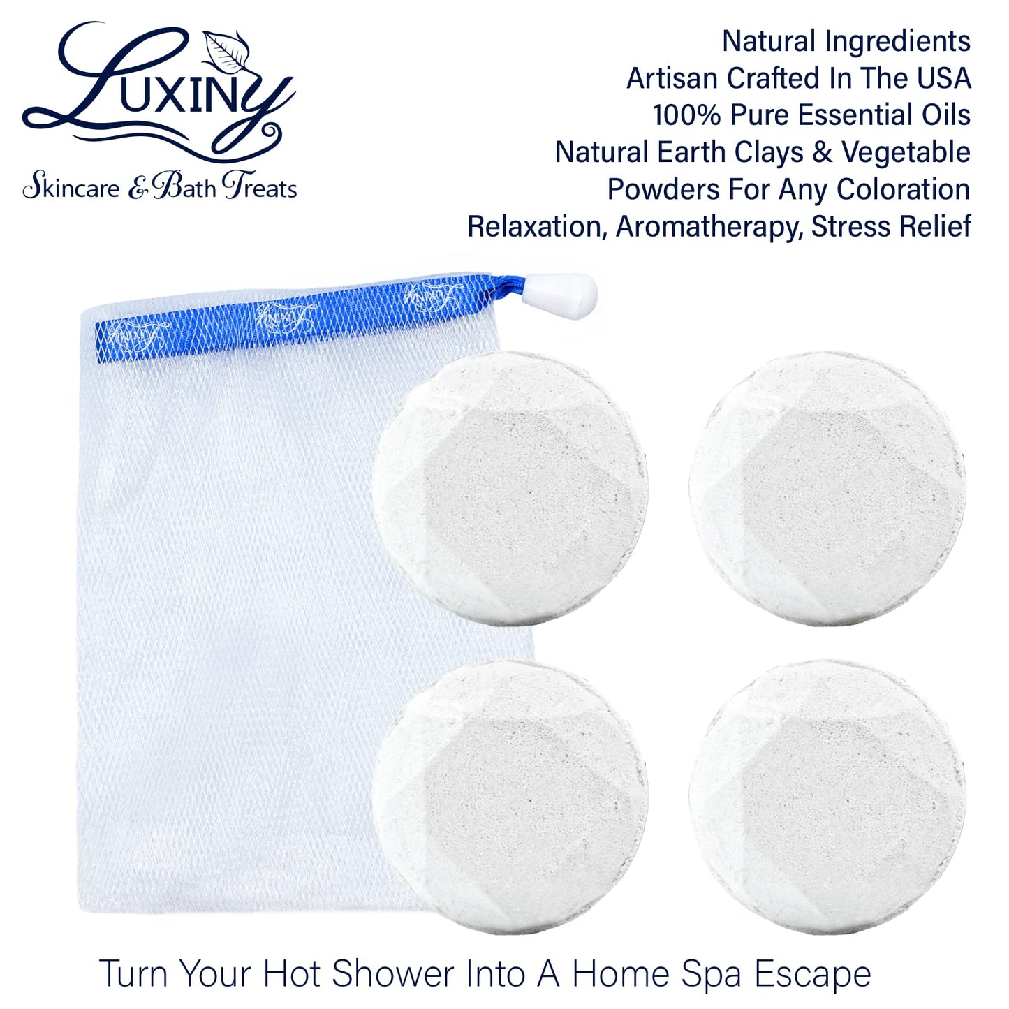 Eucalyptus Shower Steamer Aromatherapy in Your Shower, American Made by Luxiny, Shower Bomb Tablets Melt to Release a Vapor for Natural Stress Relief… Beauty & Personal Care Luxiny