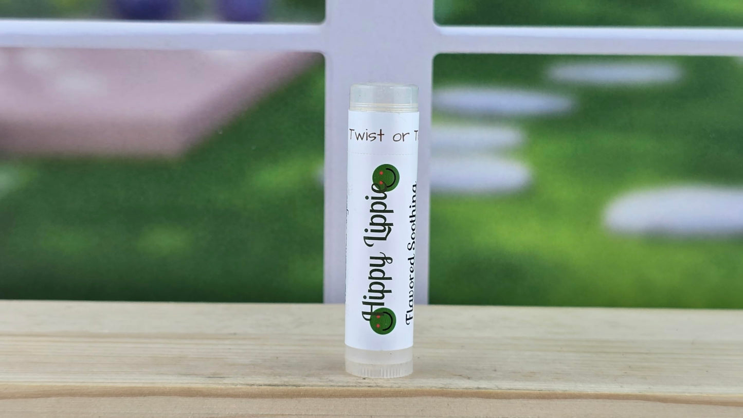 TSA Handmade All-Natural Hippie Lippie Flavored Lip Balm Made with Jojoba Oil, Cocoa Butter, Castor Oil, Beeswax, Shea Butter, Adults, Men, Women Beauty and Personal Care The Scented Angels
