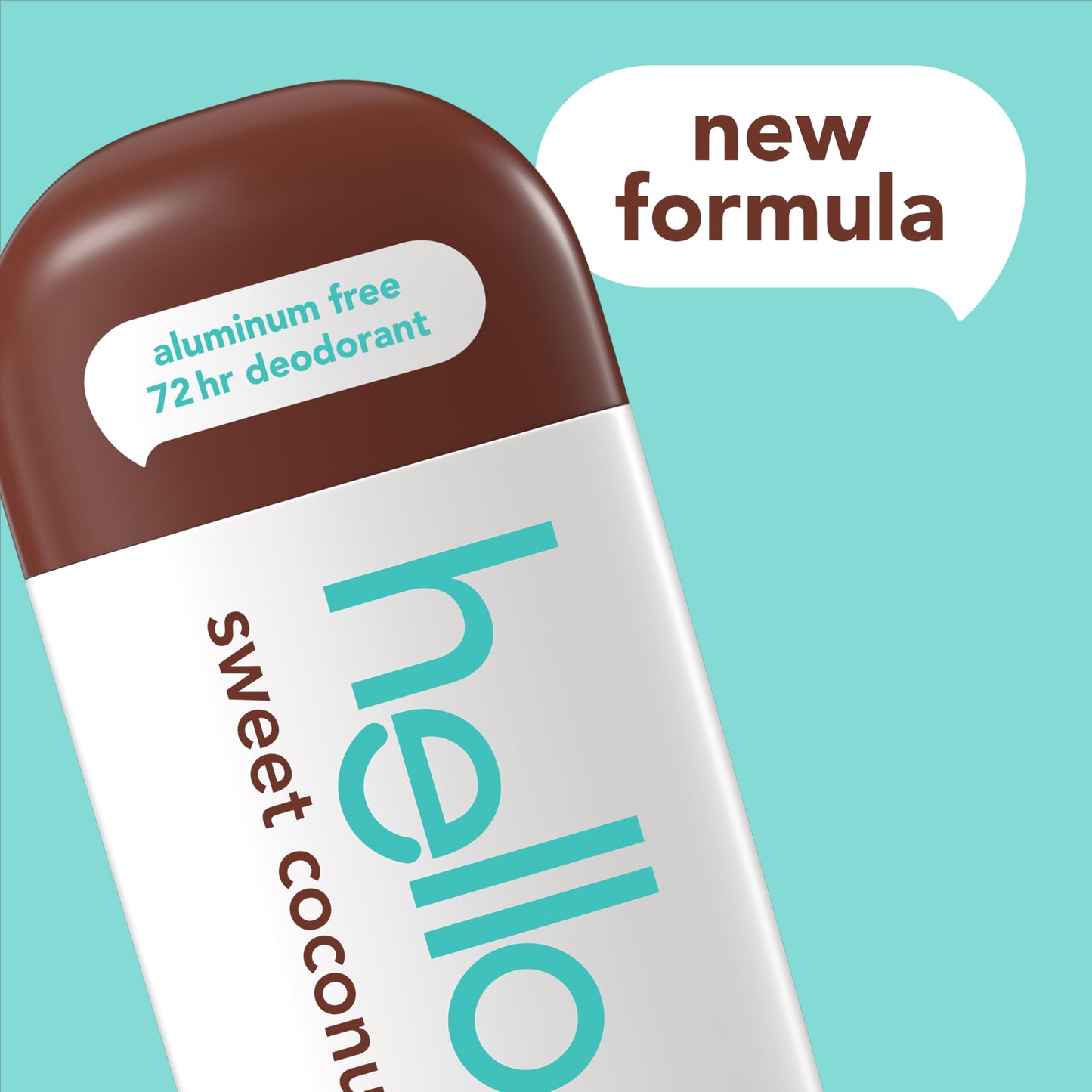 hello Sweet Coconut Aluminum Free Deodorant for Women and Men, 72-Hour Deodorant, Only 9 Ingredients, Baking Soda Free, Enriched with Shea Butter Beauty and Personal Care hello