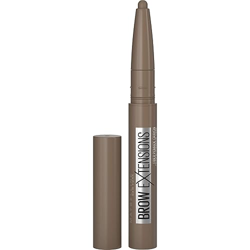 Maybelline Brow Extensions Fiber Pomade Crayon Eyebrow Makeup, Soft Brown, 1 Count Beauty & Personal Care MAYBELLINE