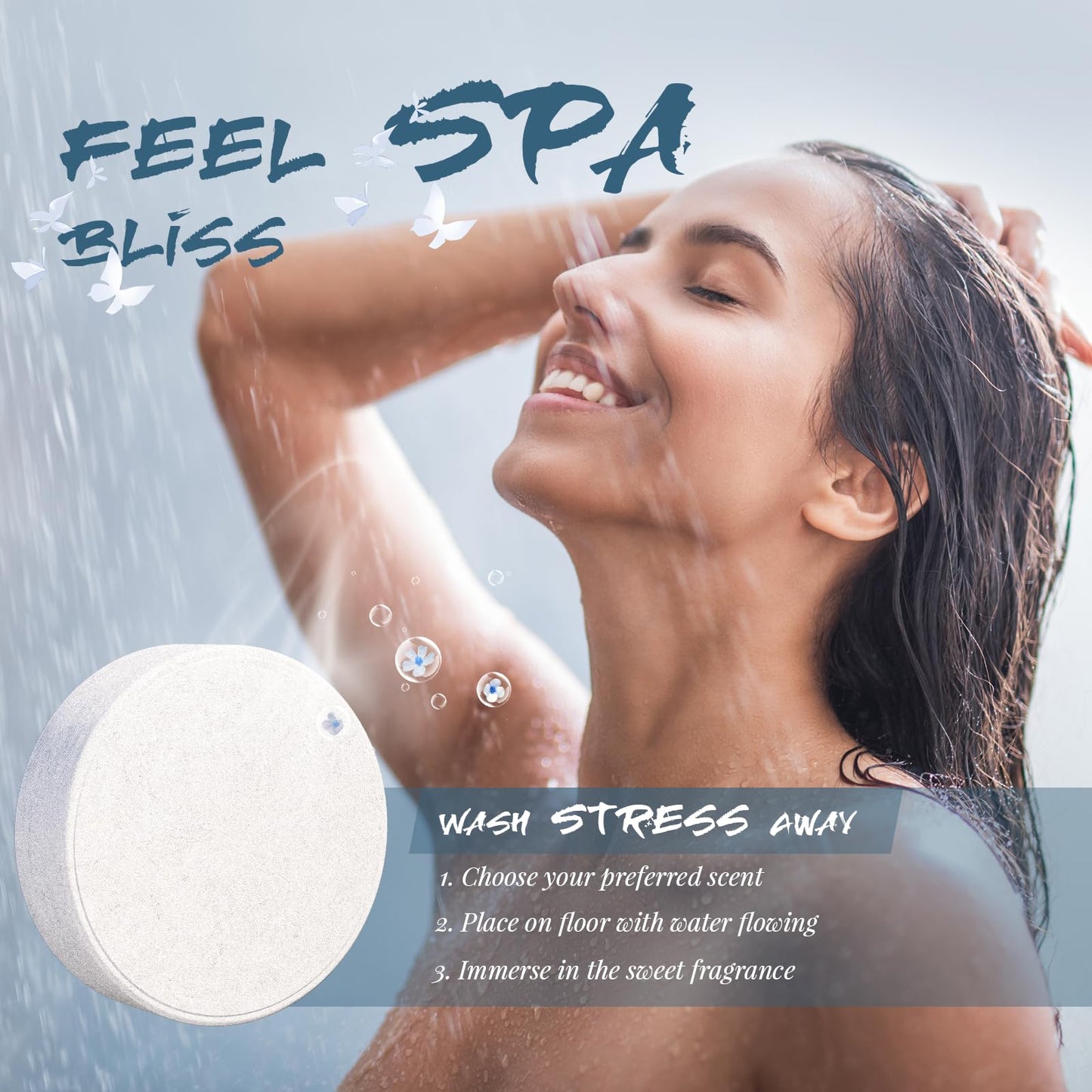 Shower Steamers Aromatherapy, 8% Natural Essential Oils, Women/Men Spa Steamer, Lingering Intense Aroma, Soothing Stress Relief, Body&Soul Relaxing Beauty and Personal Care BYART
