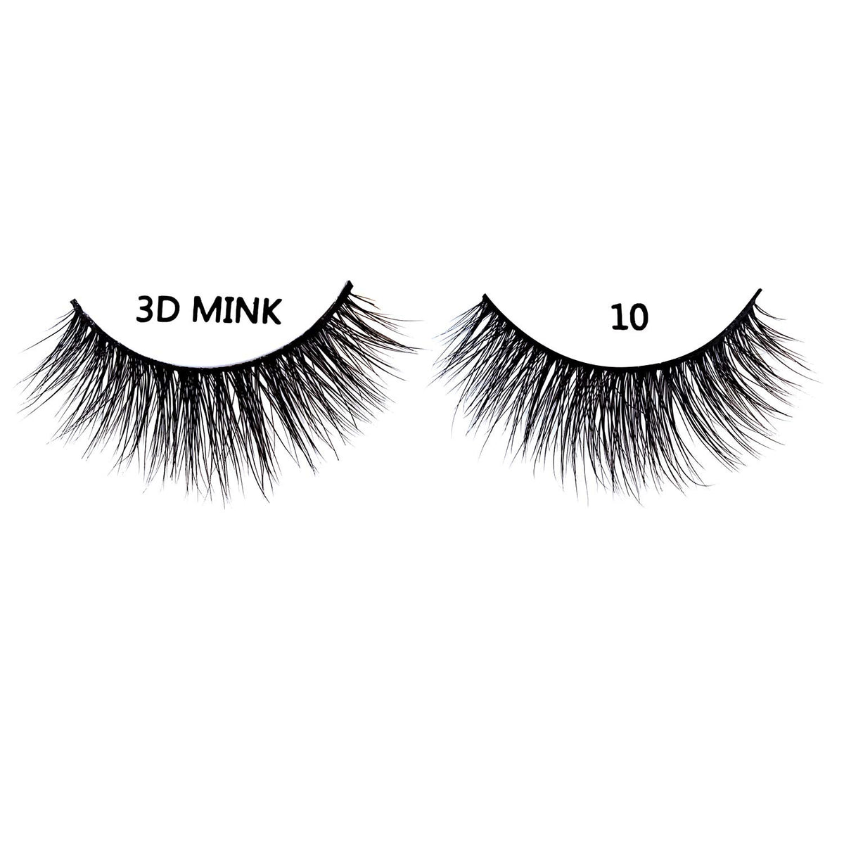 MIZ LASH 3D Mink Eyelashes 100% Real Fur Cruelty Free Strips False Lashes for Women Reusable Soft Thick Curl Dramatic Fluffy Natural Look Handmade