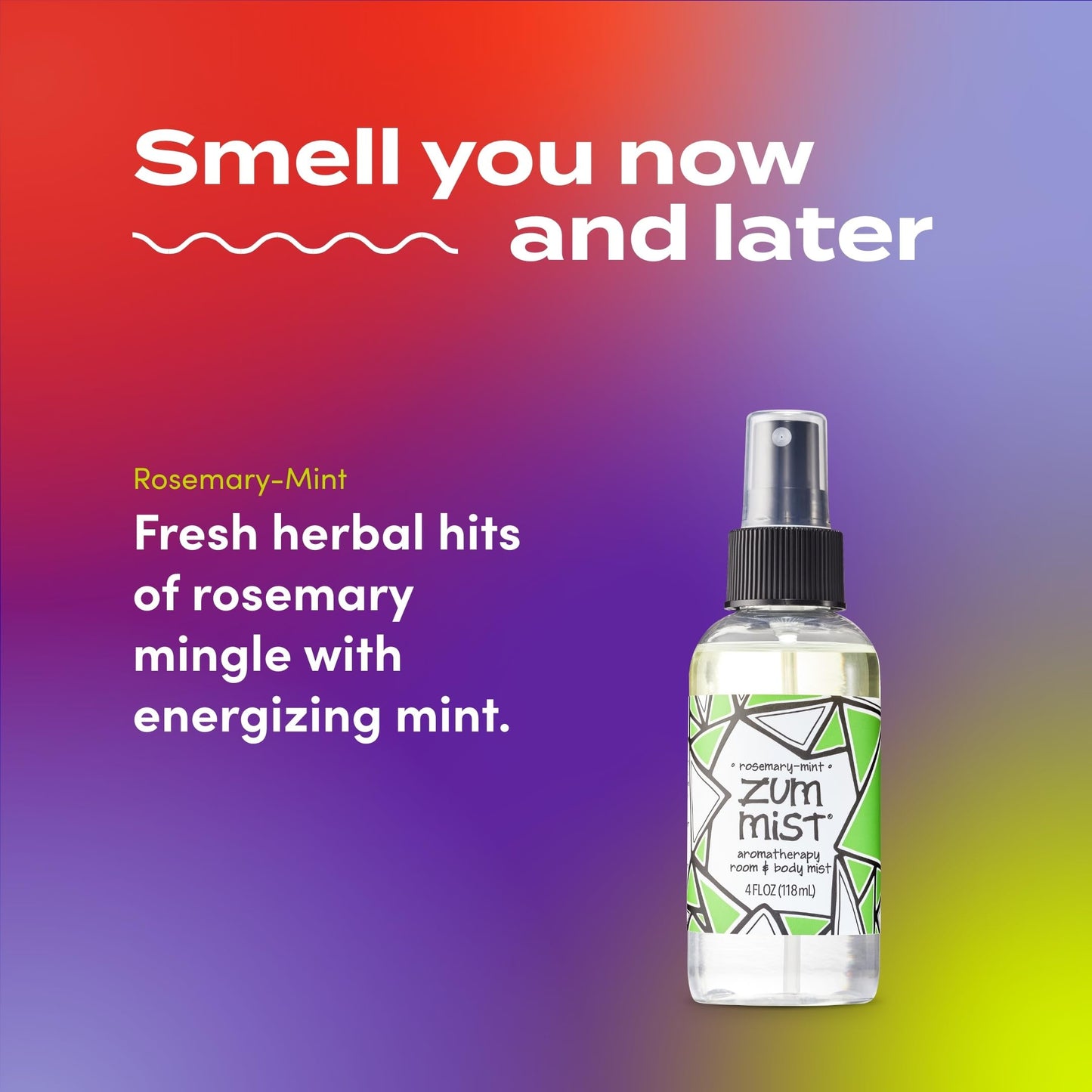 Indigo Wild Zum Mist Room & Body Spray - Aromatherapy Essential Oil Spray - Natural Body Mist & Room Spray - Rosemary-Mint Scent - 4 fl oz Beauty & Personal Care Zum