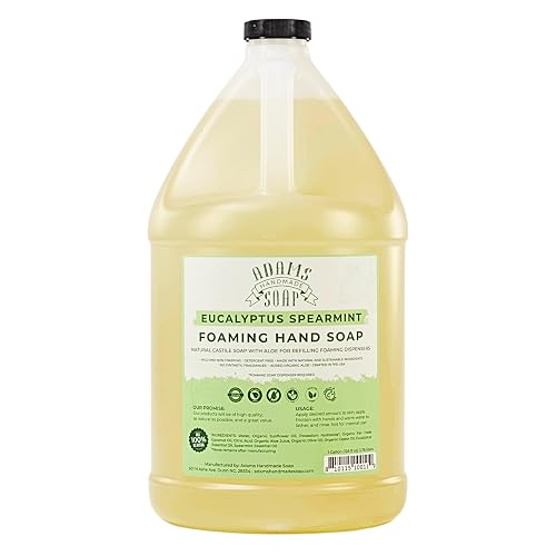 Adams Handmade Soap Liquid Foaming Soap 1 Gal - Eucalyptus Spearmint Beauty & Personal Care Adams Handmade Soap