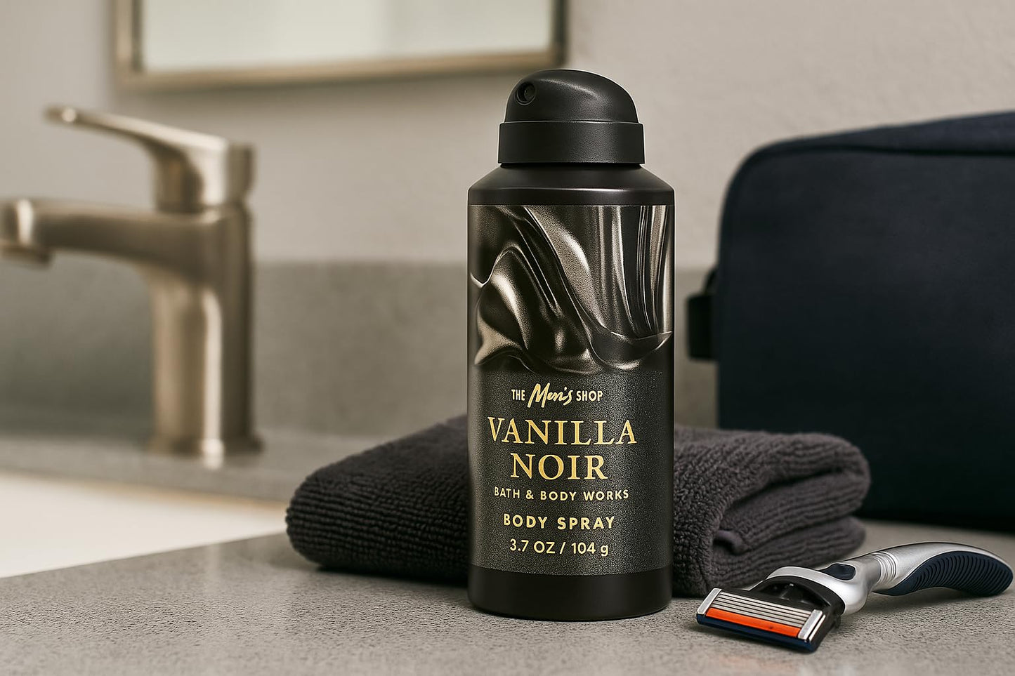Bath & Body Works Men’s Collection Vanilla Noir Body Spray - 3.7 fl oz - Vanilla, Spiced Amber & Sandalwood Scent Beauty and Personal Care Bath & Body Works