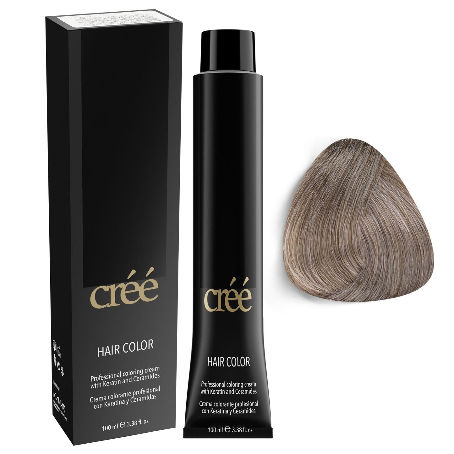 Cree Professional 9.11 - Intense Ash Very Light Blond Permanent Hair Color - Long Lasting, Rich Vibrant - Gray Coverage 100ml - 3.4 fl.oz. Beauty & Personal Care Créé