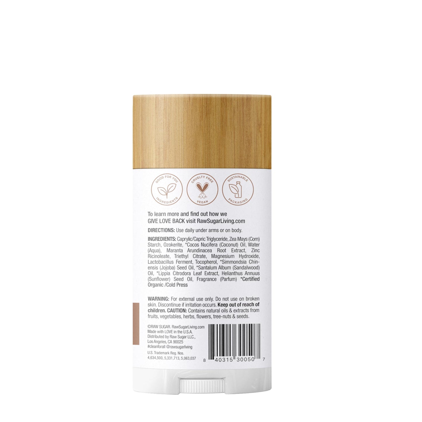 RAW SUGAR Deodorant Stick, Simply Deo (Pack of 1) Whole Body Deodorant for Women & Men, Clean Formulated without Aluminum, Baking Soda, Talc Beauty and Personal Care RAW SUGAR
