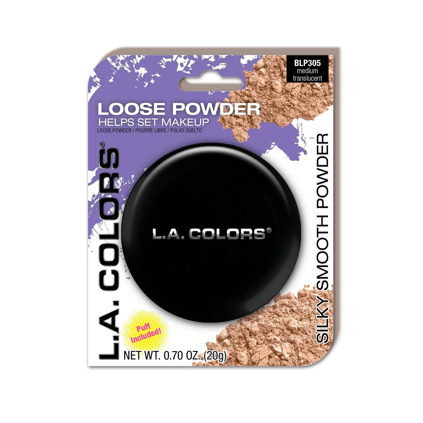 L.A. COLORS Loose Powder (carded), Medium Translucent CBLP305 Beauty & Personal Care L.A. COLORS