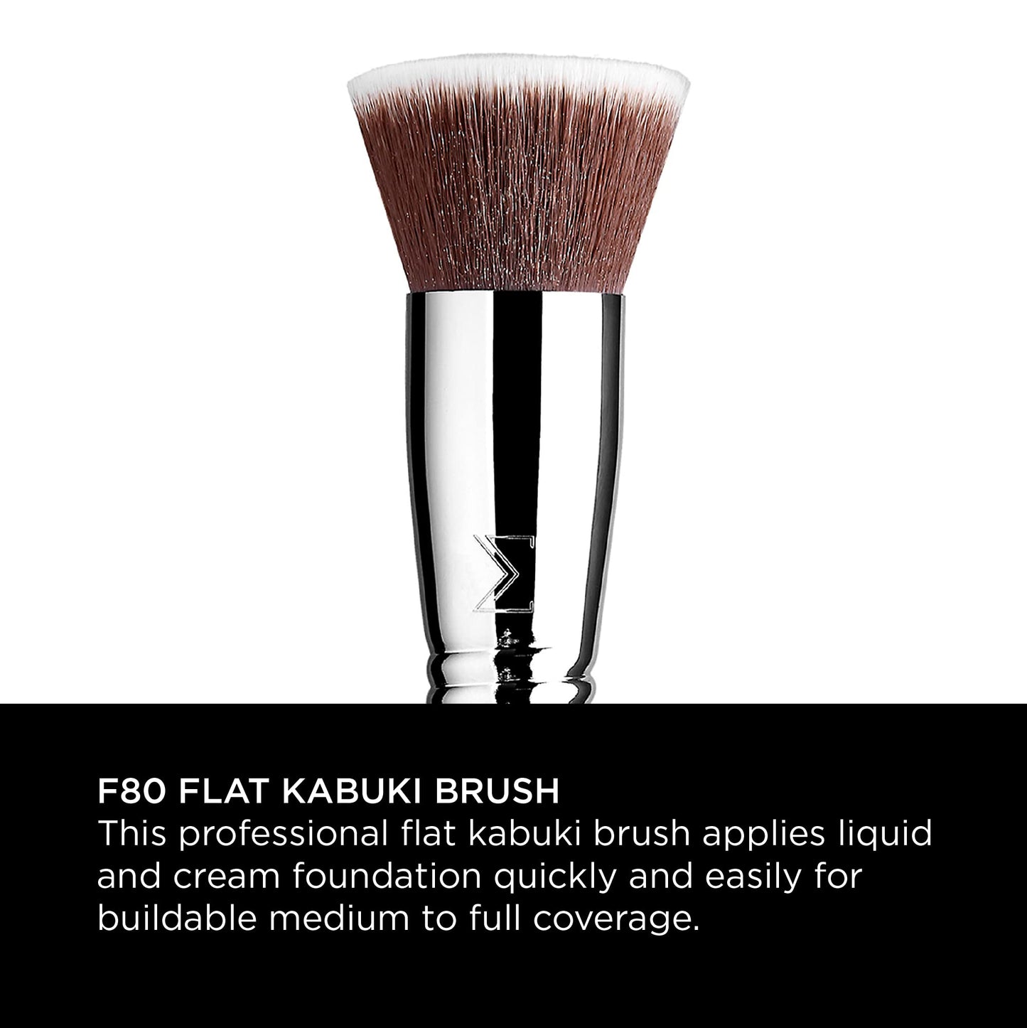 Sigma Beauty F85 Airbrush Kabuki Brush (F80 Flat Kabuki Brush) Beauty & Personal Care Sigma Beauty