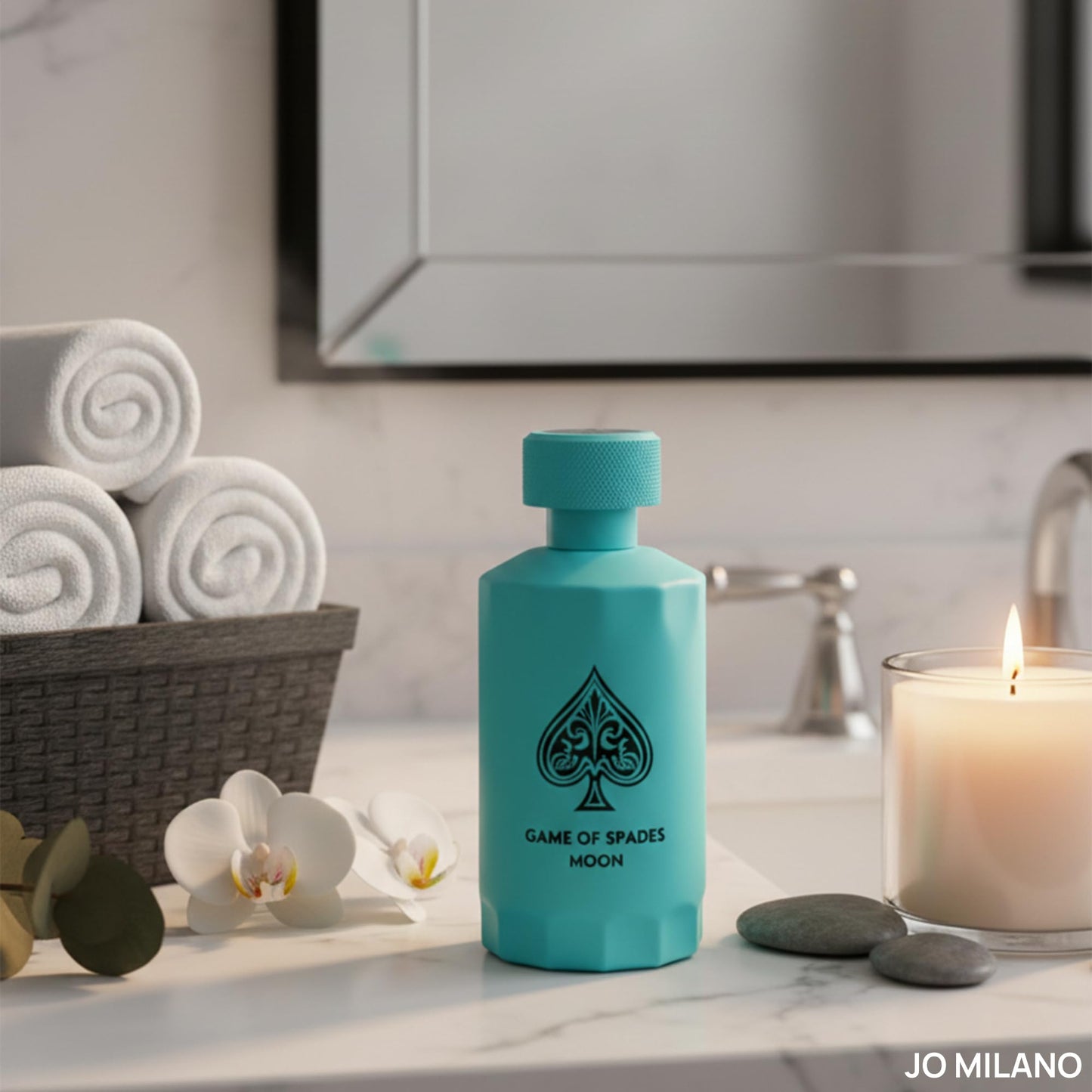 Jo Milano Game of Spades Moon Parfum Spray | 3.4 oz (100ml) | Amber, Fresh, Sweet, Musky, Warm Spicy Scent | Long Lasting Fragrance for Men and Women Beauty & Personal Care Jo Milano