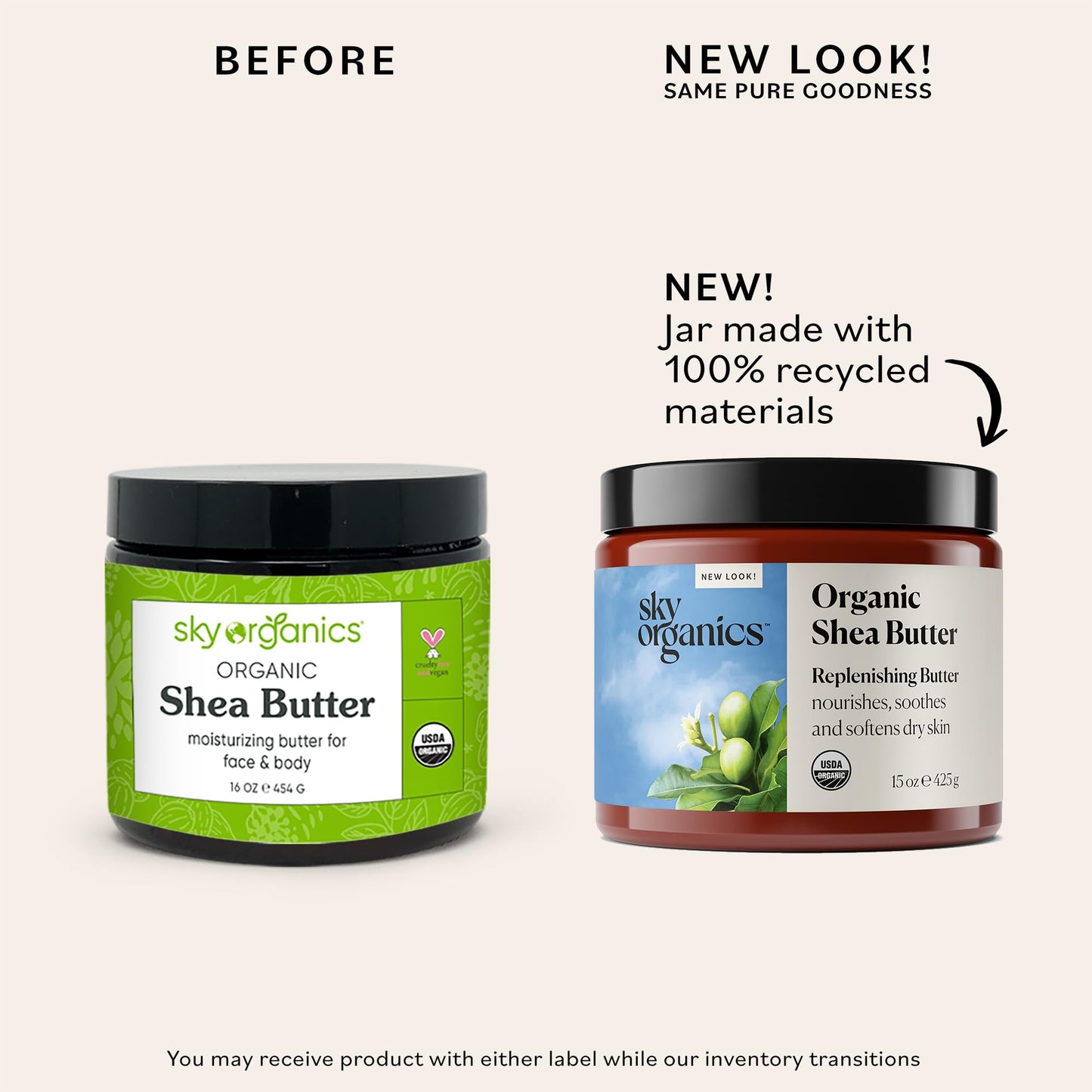 Sky Organics - Organic Shea Butter, 15 oz - Nourishes, Soothes, and Softens Dry Skin - Raw & Unrefined - Essential Fatty Acids & Antioxidants Beauty & Personal Care Sky Organics