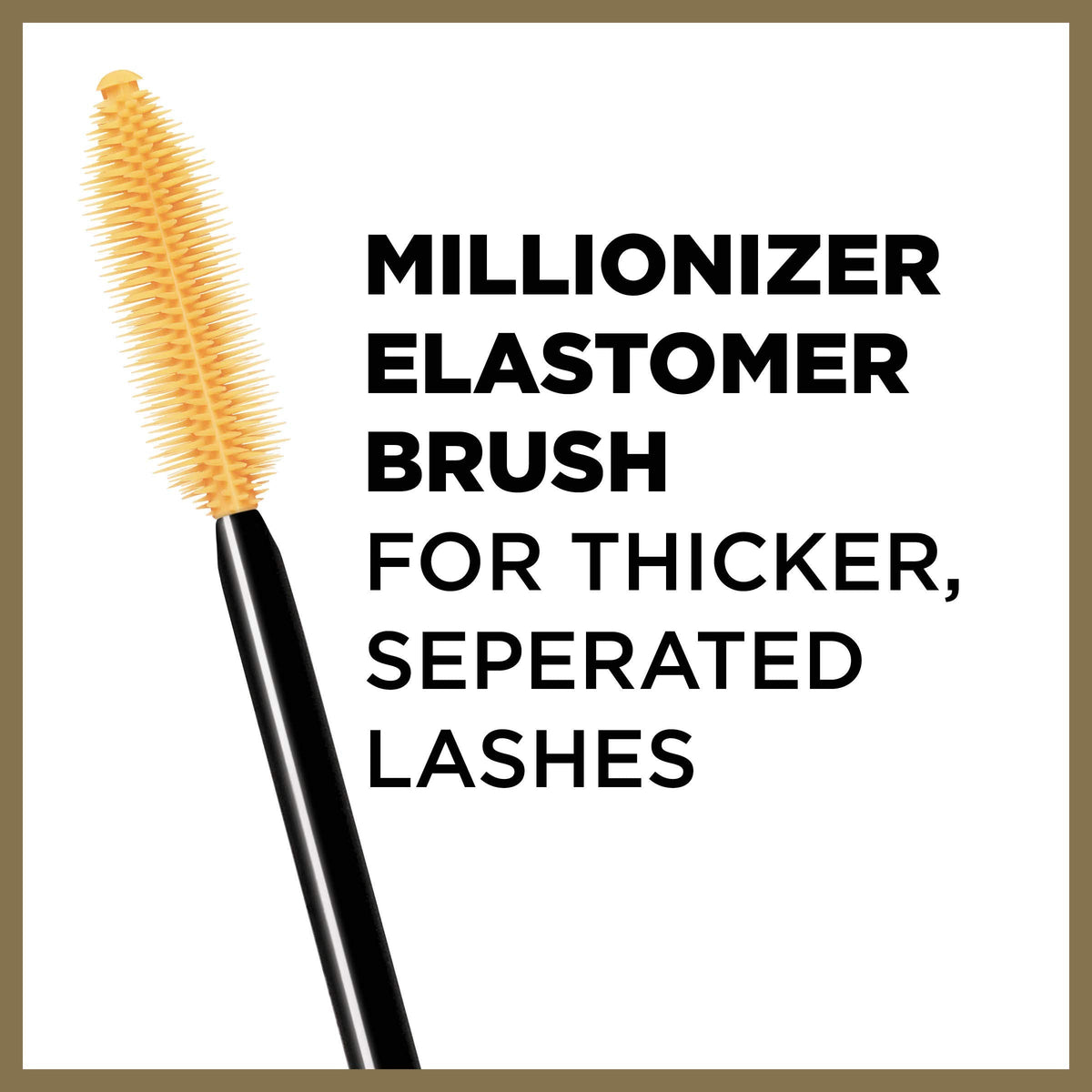 L’Oreal Paris Makeup Voluminous Million Lashes Mascara, Volumizing Collagen Infused Eye Makeup, Amplifying Mascara Brush, Waterproof, Blackest Black Beauty & Personal Care L'Oreal Paris