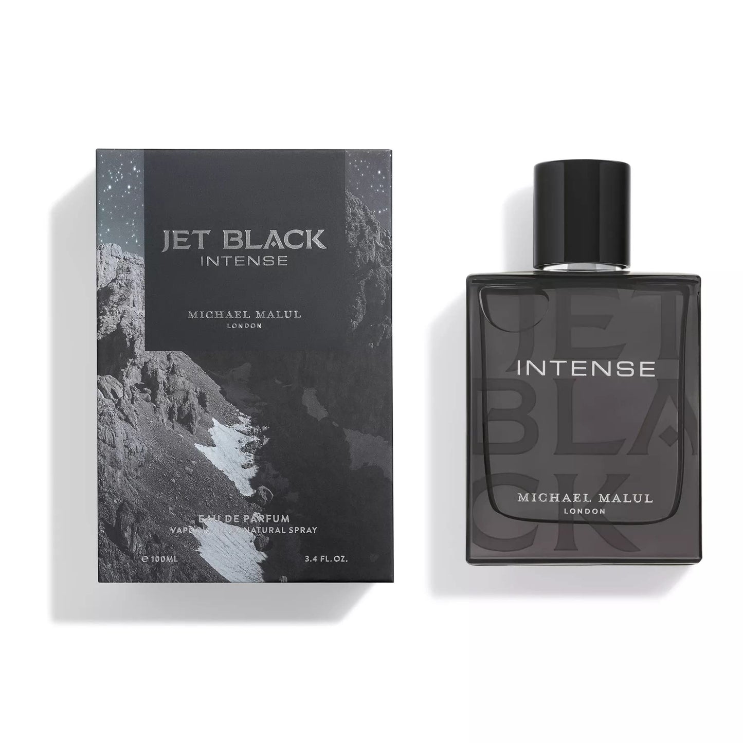 Michael Malul Jet Black Intense Eau de Parfum for Men - 100ml | 3.4oz Beauty & Personal Care Michael Malul