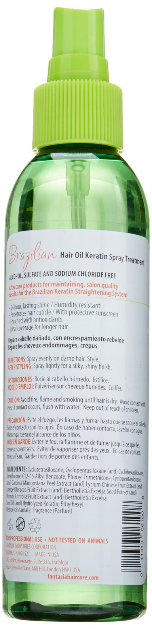 Fantasia Brazilian Hair Oil Spray, 6 Ounce Beauty & Personal Care Fantasia