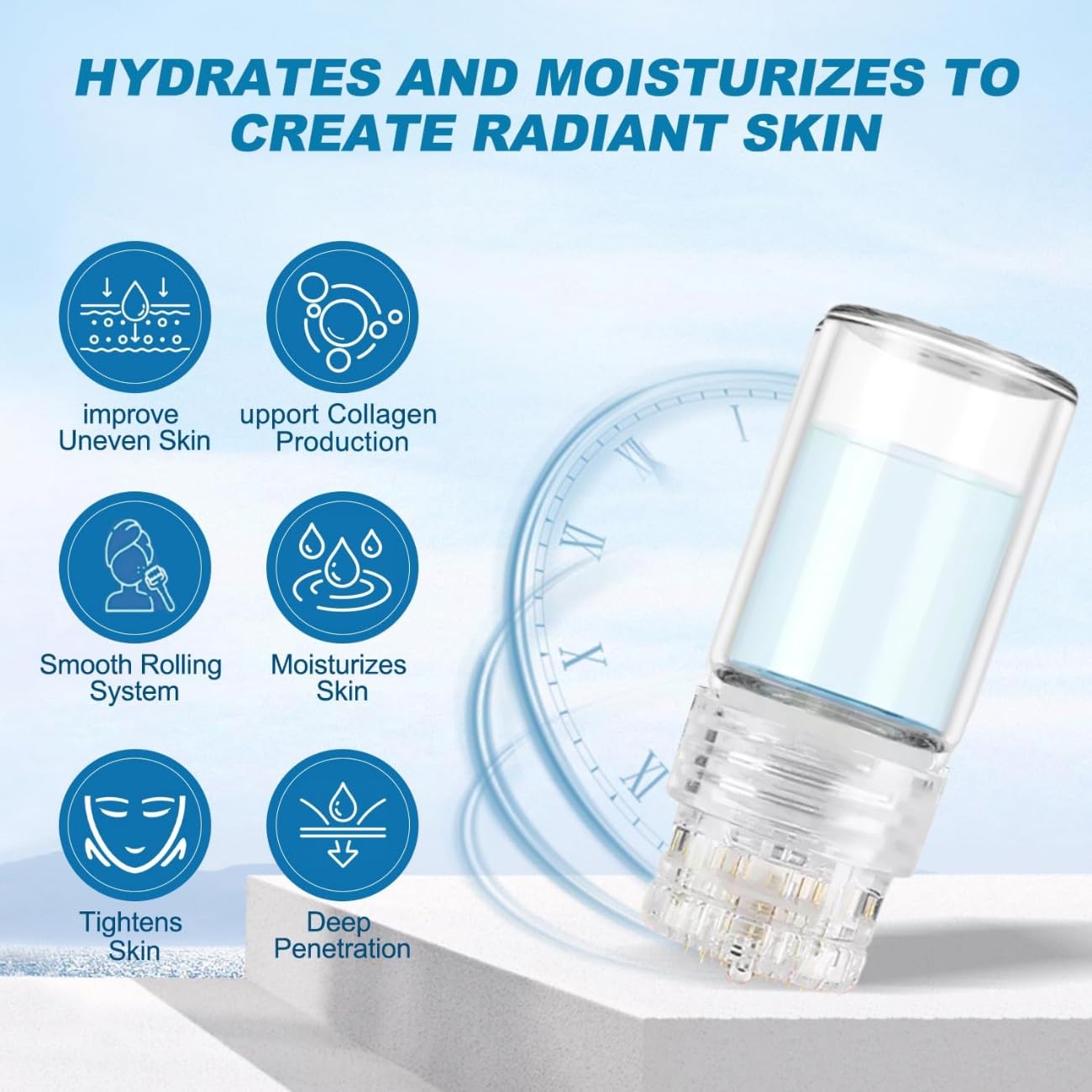 Micro Infusion System for Face,Micro System for face, 2-Month-Supply(3*Applicators and 6* Serums) Beauty & Personal Care JINGTIEDA