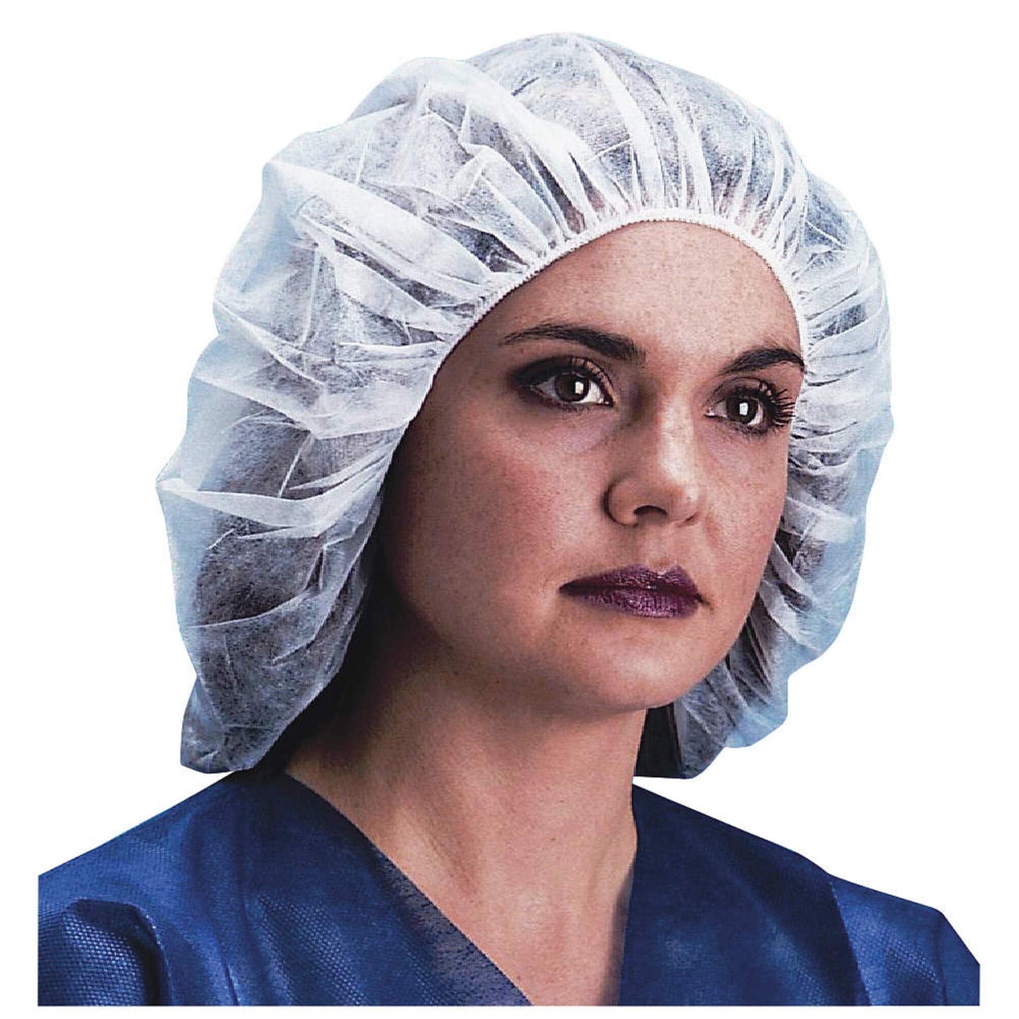 Bouffant Cap, 28in, White, PP, PK1000 Beauty and Personal Care KEYSTONE