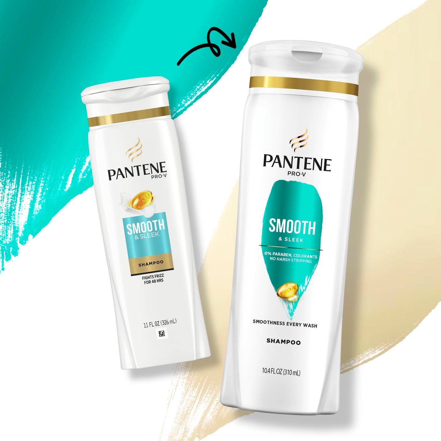 Pantene Pro-V Smooth & Sleek Duo Set Shampoo & Conditioner 12-12.6 Fl Oz Beauty & Personal Care Pantene
