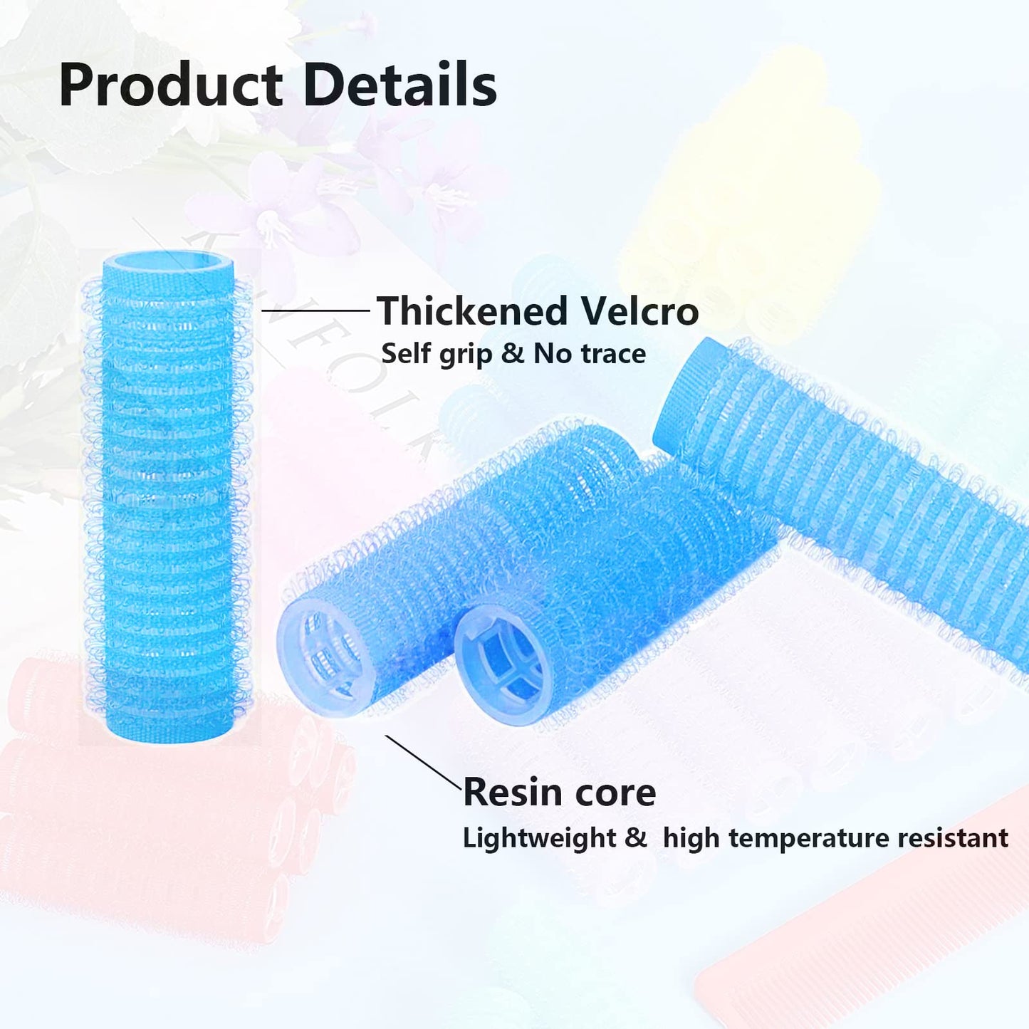 MOODKEY 18PCS Self Grip Small Hair Curlers Heatless Roller Hair Curlers Pro Salon Hairdressing Curler DIY Curly Hairstyle Hair Rollers Tools Rat Tail Beauty & Personal Care MOODKEY