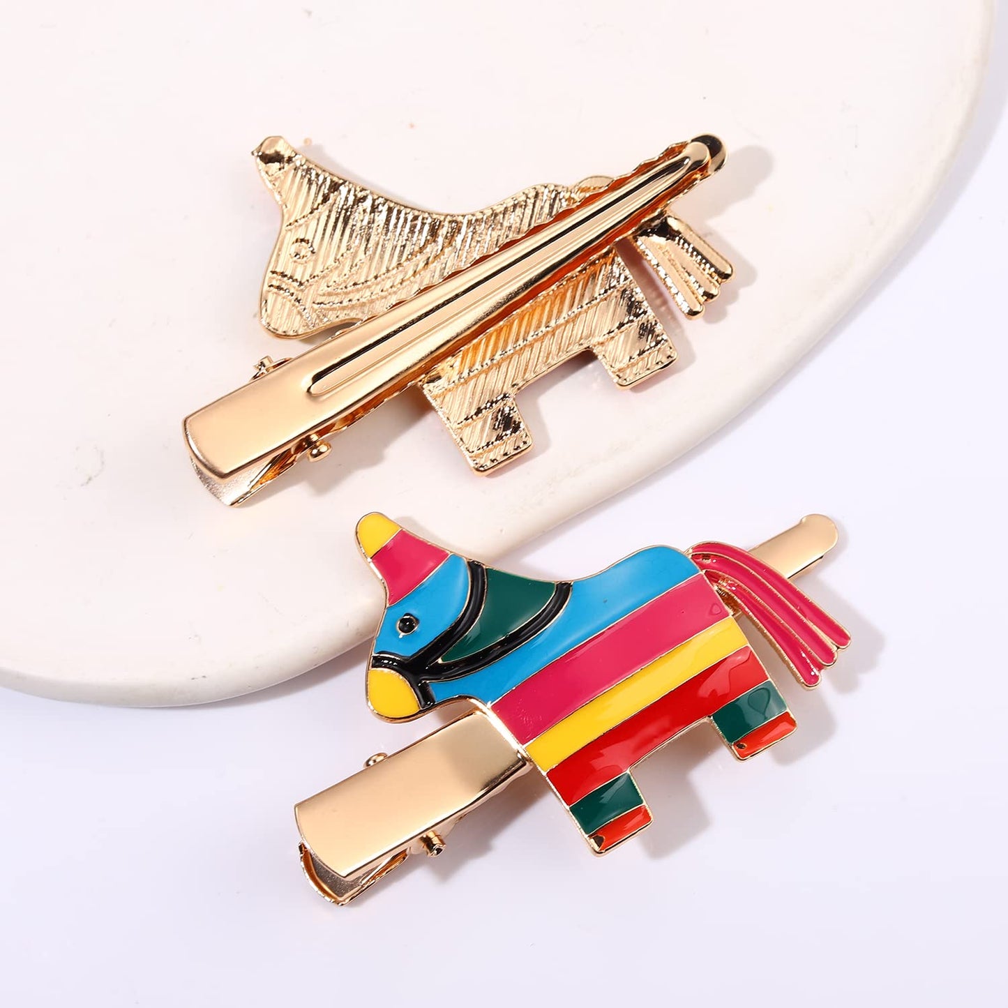 Cinco De Mayo Hair Clips Mexican Fiesta Hairpins for Women Statement Cactus Chili Pinata Sombrero Alligator Clips Mexican Hair Accessory Gifts Beauty & Personal Care NVENF
