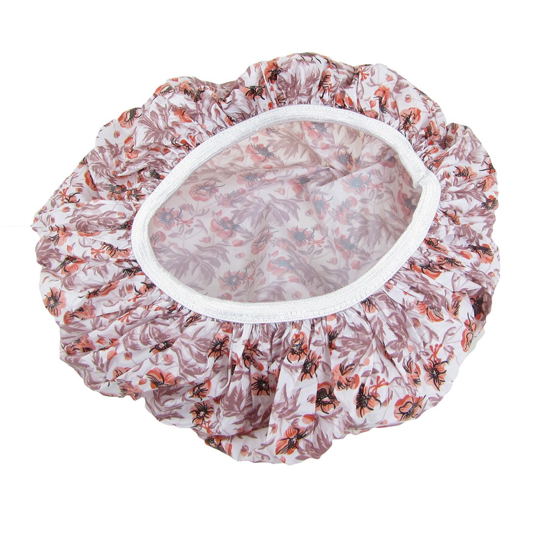Ruilogod Flower Printed Women Bathing Shower Cap 2 Pcs Brown Pink (id: 674 e71 dfb 3bd 909 Beauty and Personal Care Ruilogod