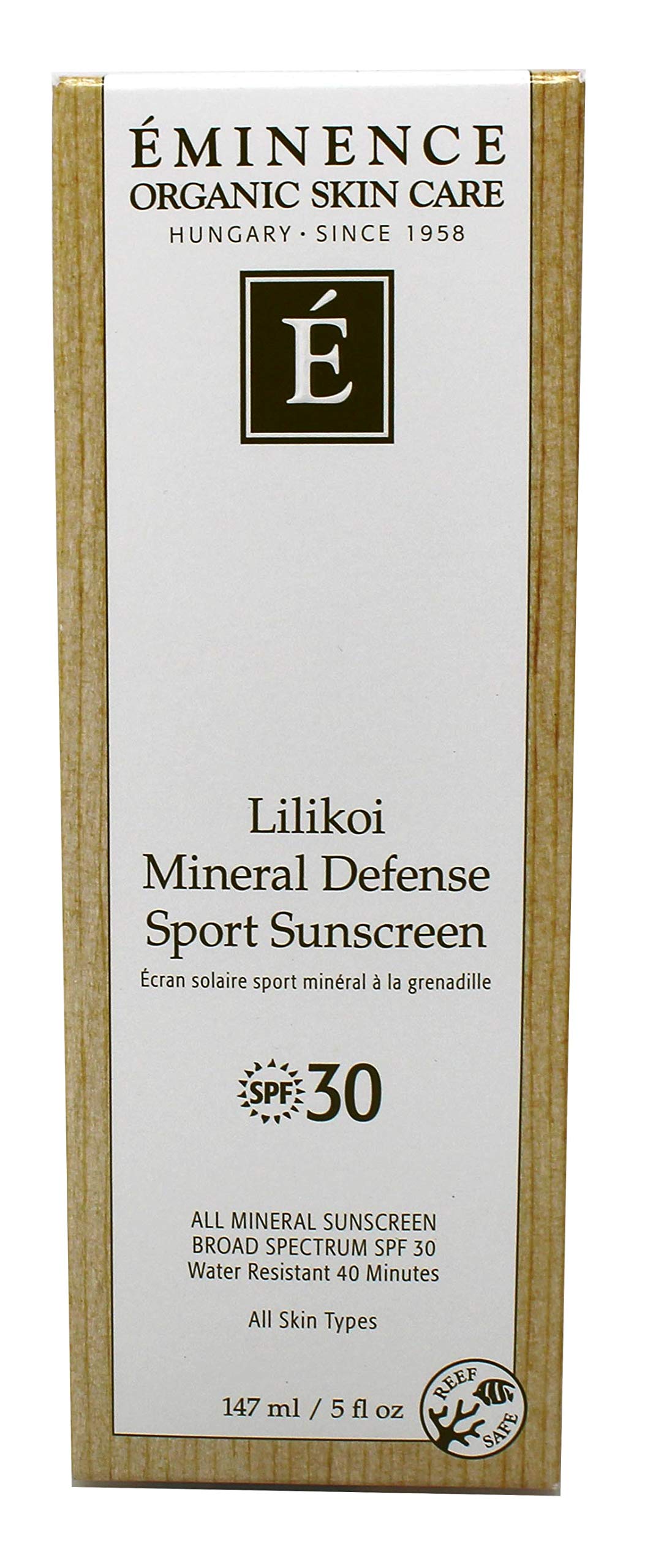 Lilikoi Mineral Defense Sport SPF 30 by Eminence for Unisex - 5 oz Sunscreen