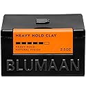 BLUMAAN Heavy Hold Clay - Men's Extra Strong Hold Hair Clay Creates Texture and Volume (2.5 oz) - Natural Matte Finish with Organic Oils - Controls Beauty & Personal Care BluMaan