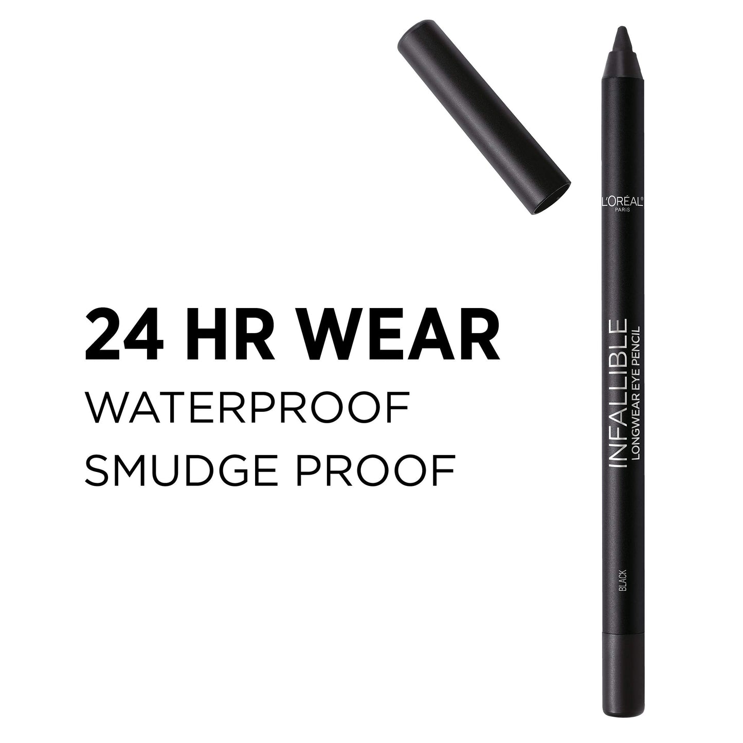 L'Oreal Paris Makeup Infallible Pro-Last Pencil Eyeliner, Waterproof and Smudge-Resistant, Glides on Easily to Create any Look, Aubergine, 0.042 oz. Beauty & Personal Care L'Oreal Paris