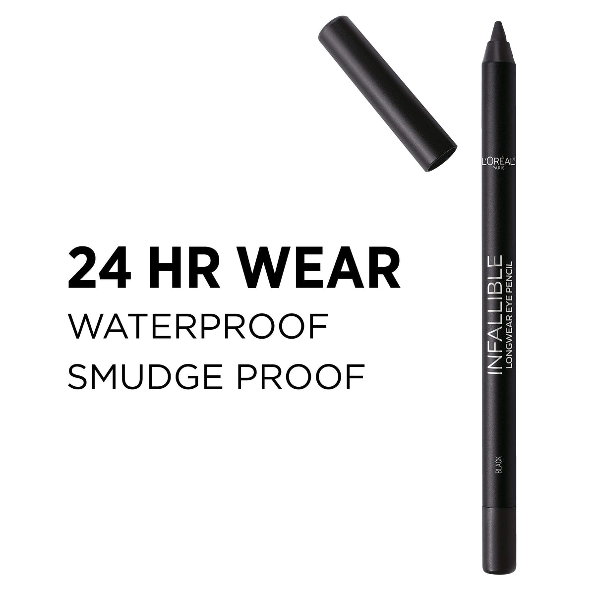 L'Oreal Paris Makeup Infallible Pro-Last Pencil Eyeliner, Waterproof and Smudge-Resistant, Glides on Easily to Create any Look, Burgundy, 0.042 oz. Beauty & Personal Care L'Oreal Paris