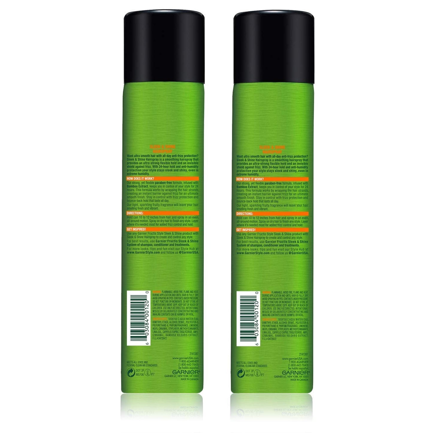 Garnier Hair Care Fructis Style Sleek and Shine Anti-humidity Hairspray, 2 Count Beauty & Personal Care Garnier