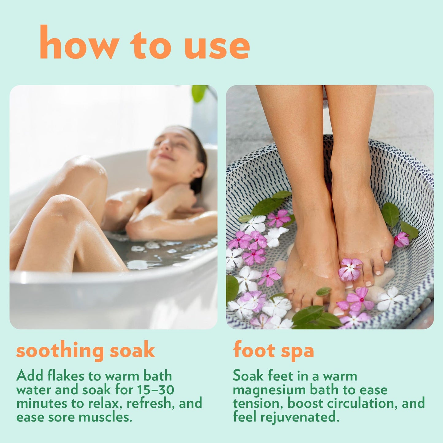 Magnesium Salt Flakes - Magnesium Chloride Flakes for Bath Soaks, Alternative to Epsom Salts for Foot & Body, for Relaxation and Skin Hydration, 1.75 Beauty and Personal Care The Salty Pirate Bath and Salt Co.