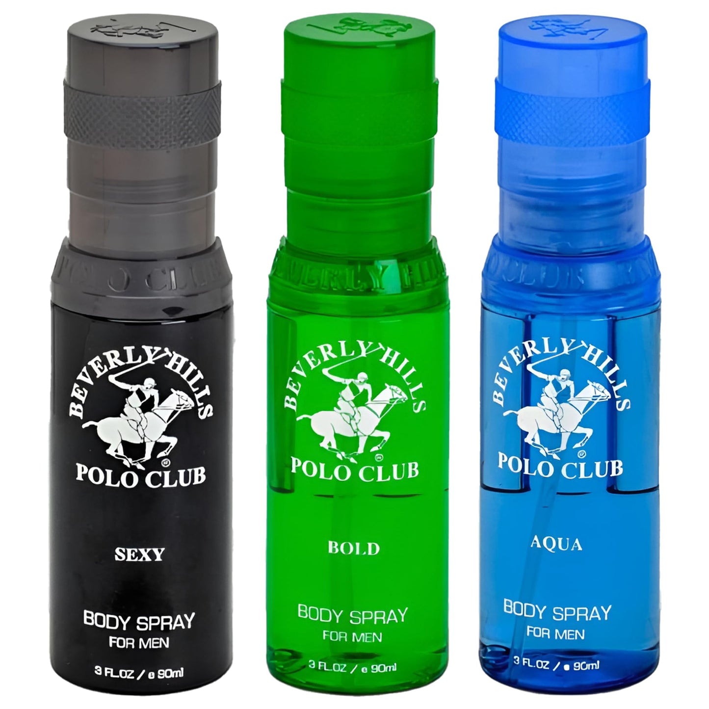Beverly Hills Polo Club Men's Body Spray Collection Gift Set - 3 Distinct Luxury Designer Scents for Elevated Daily Confidence & All-Day Freshness, 3 Beauty & Personal Care Beverly Hills Polo Club