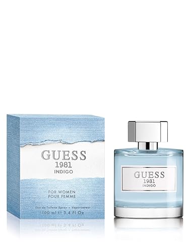 Guess 1981 Indigo Eau de Toilette Spray for Women, Blue, NS, 3.4 Fl Oz Beauty & Personal Care GUESS