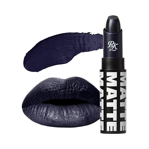 Ruby Kisses Lipstick, Matte Finish, Long-Lasting, Highly Pigmented, Smooth Apply, Full Coverage Lip Color Makeup (Black&Blue) Beauty & Personal Care Ruby Kisses
