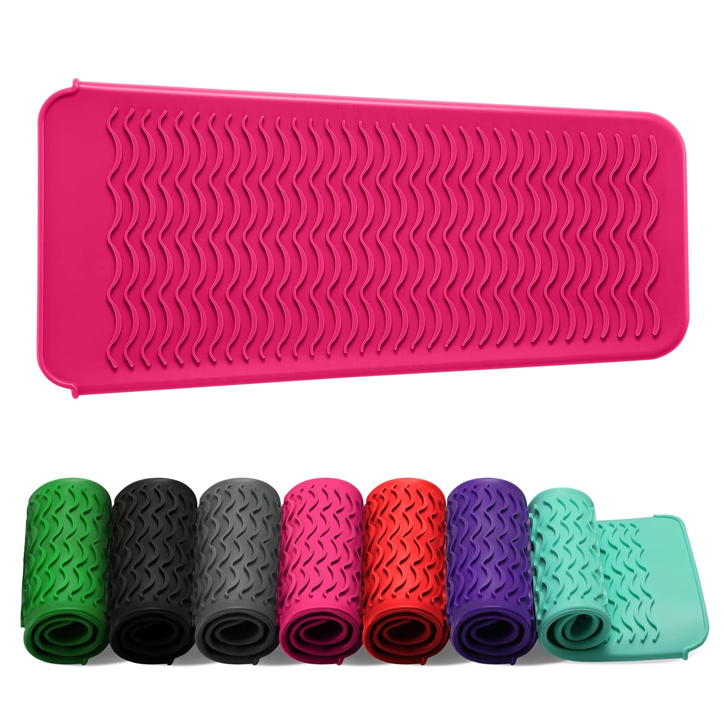 ZAXOP Resistant Silicone Mat Pouch for Flat Iron, Curling Iron,Hot Hair Tools (Hotpink) Beauty & Personal Care ZAXOP