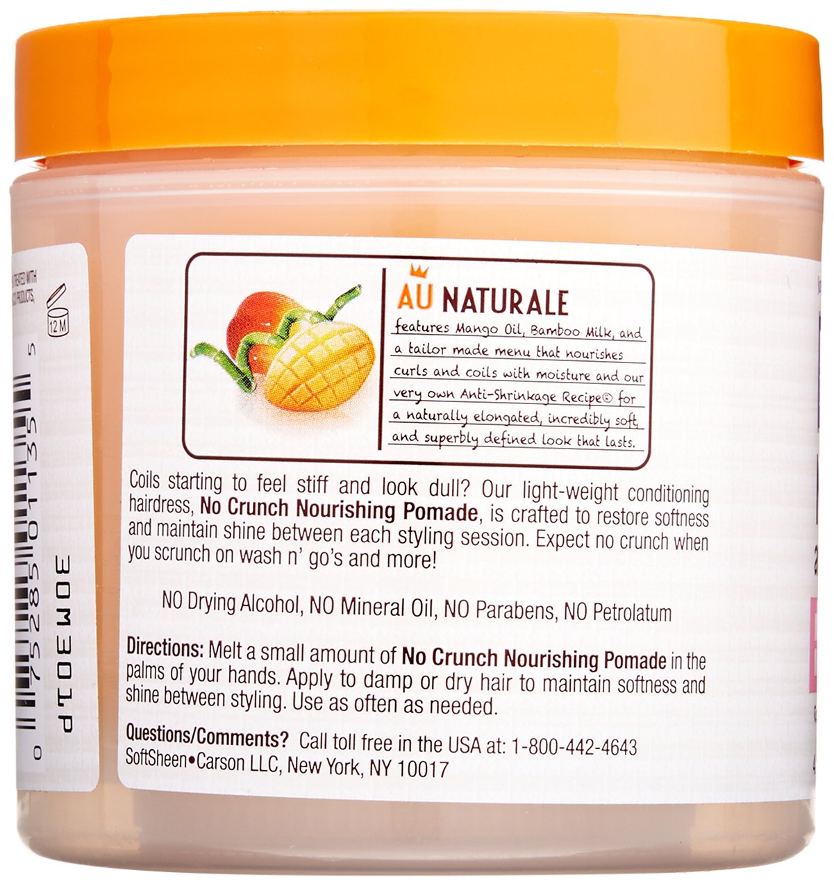 SoftSheen-Carson Dark and Lovely Au Naturale Anti-Shrinkage No Crunch Nourishing Pomade, 4.4 oz Beauty & Personal Care SoftSheen
