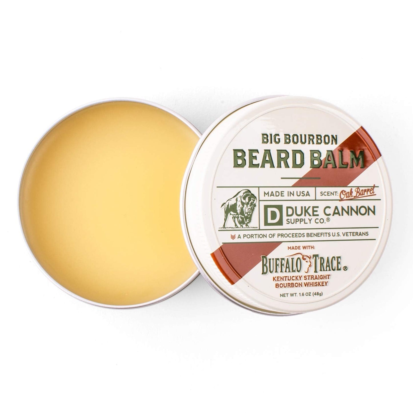 Duke Cannon Supply Co. Big Bourbon Beard Balm, 1.6oz - Oak Barrel Scent, Made with Natural and Organic Ingredients Beauty and Personal Care Duke Cannon Supply Co.