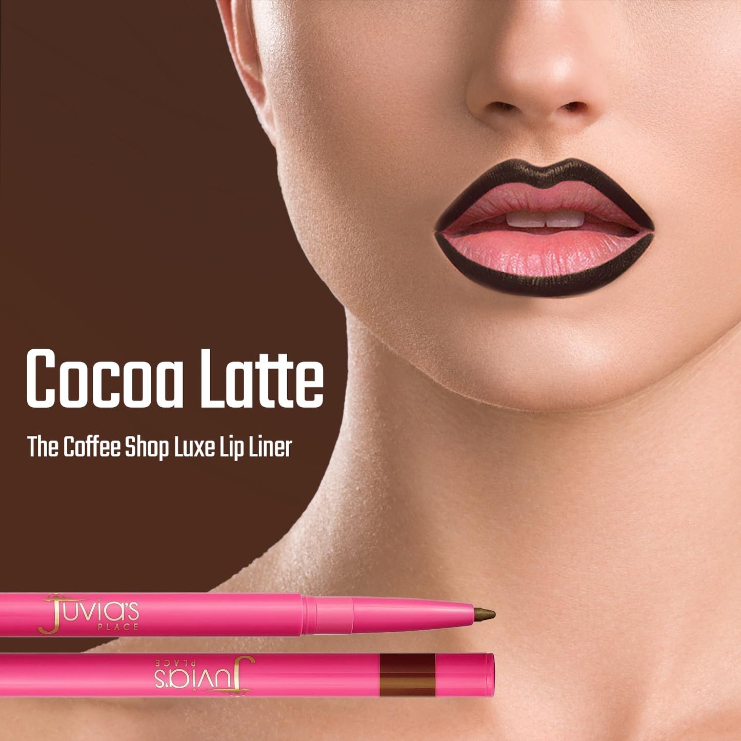 Juvia's Place Coffee Shop Luxe Lip Liner - Cocoa Latte - Colorstay Matte Finish Lip Pencil, Makeup for Natural Long Lasting Beauty and Sensational Beauty & Personal Care Juvia's Place
