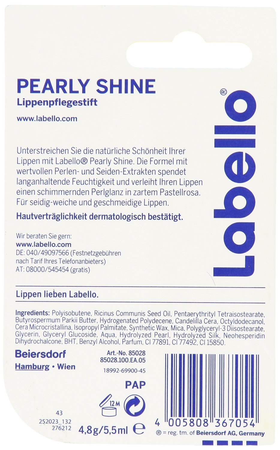 Labello Pearly Shine Lip Balm - 3 pack by Labello Beauty & Personal Care Labello