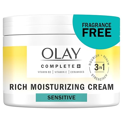 Olay Complete+ Rich Moisturizing Cream Fragrance-Free, 8.5 OZ, 3-in-1 Hydrating Face Cream for Dry Skin with Vitamin B3, Vitamin E, and Ceramides Beauty & Personal Care Olay