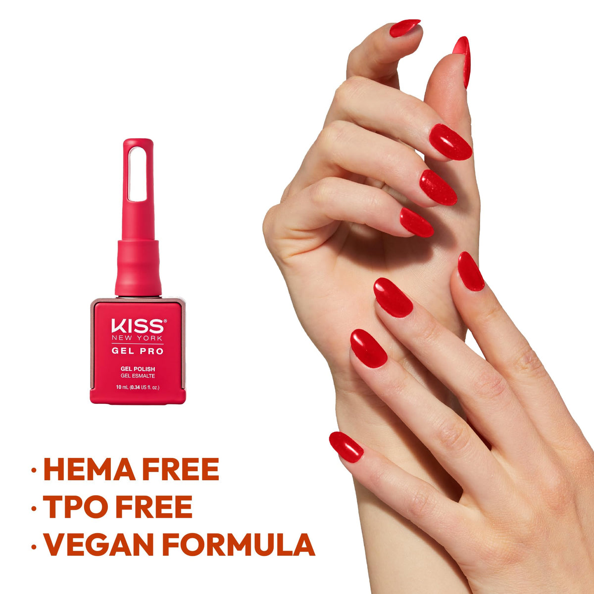 KISS NEW YORK Gel Nail Polish Summer Collection Soak Off UV LED Gel Polish 10mL Nail Art Salon Manicure DIY HEMA Free, TPO Free, Made in USA (Sweet