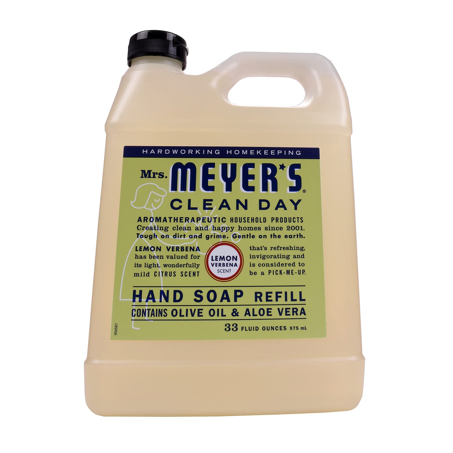 MRS. MEYER'S CLEAN DAY Liquid Hand Soap Refill Bottle, Lemon Verbena Scent, 33 Fl oz (Pack of 1) Beauty & Personal Care Mrs. MEYER'S