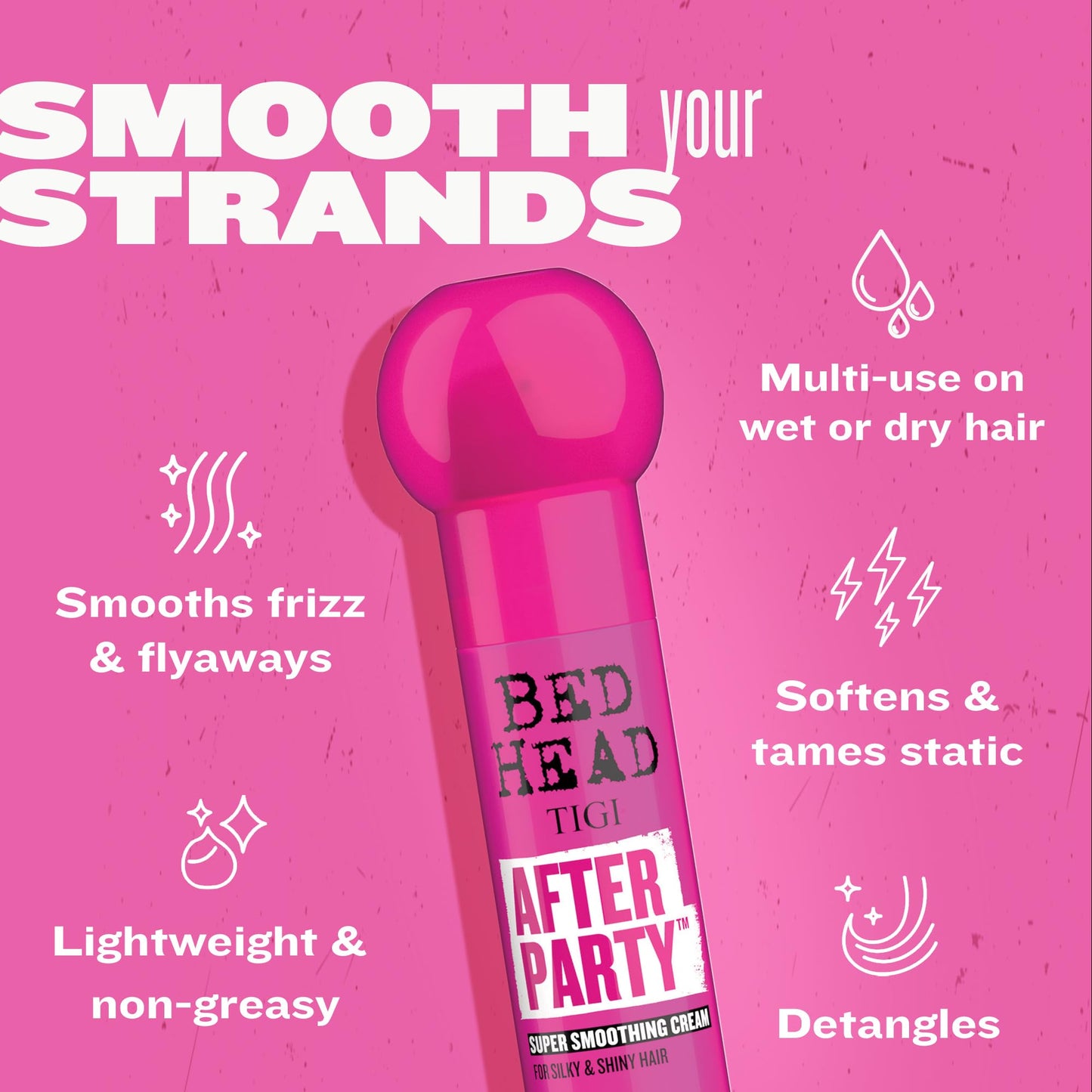 TIGI Bedhead After Party Smoothing Cream, 3.38 oz, 2 pk Beauty & Personal Care TIGI